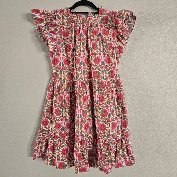 Caroline Constas Flutter Mini Dress Strawberry Print Sz M New - Picture 2 of 9